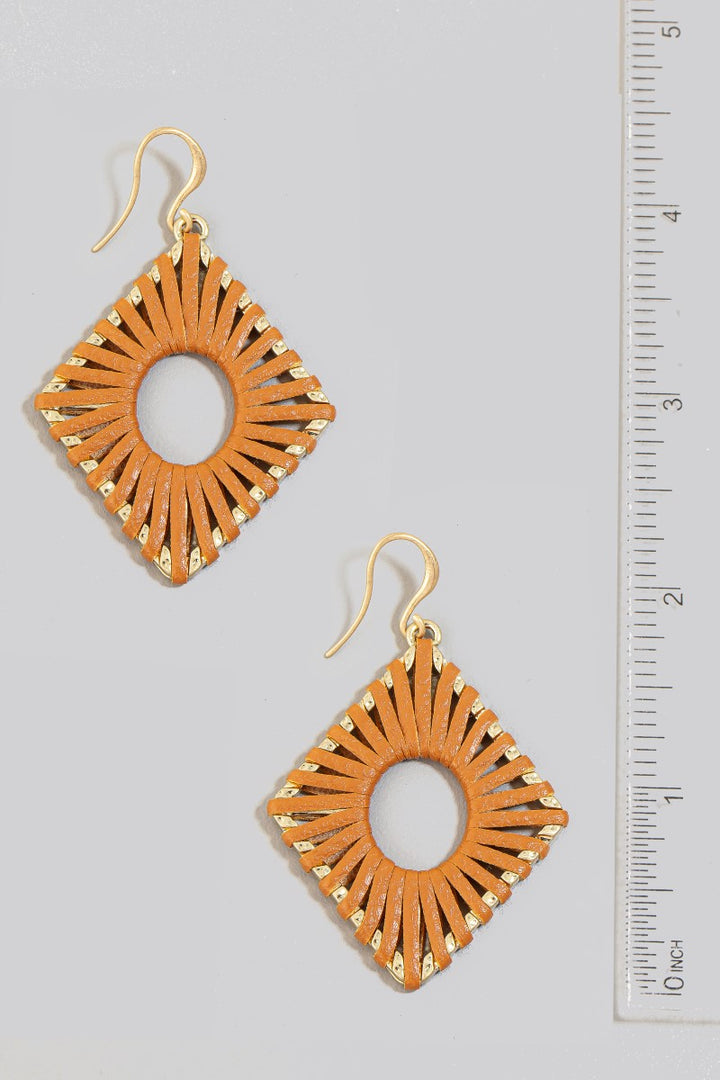 Camel boho earrings