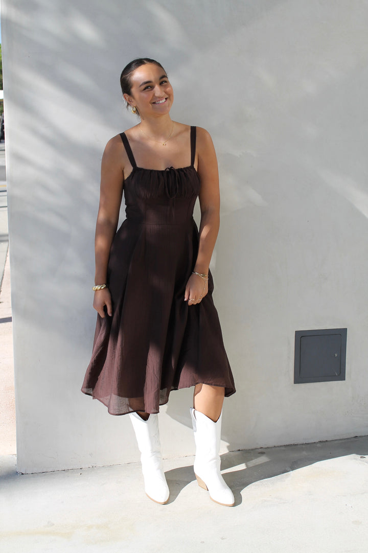 Clara's Brown Midi