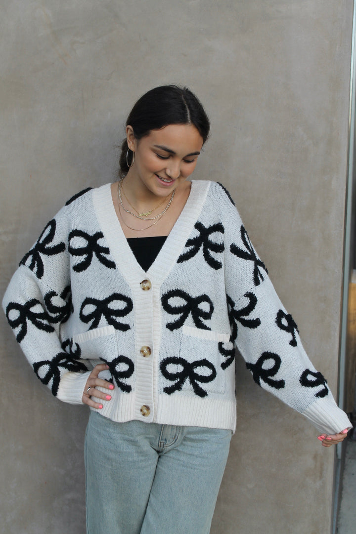 Cute Bow Cardigan