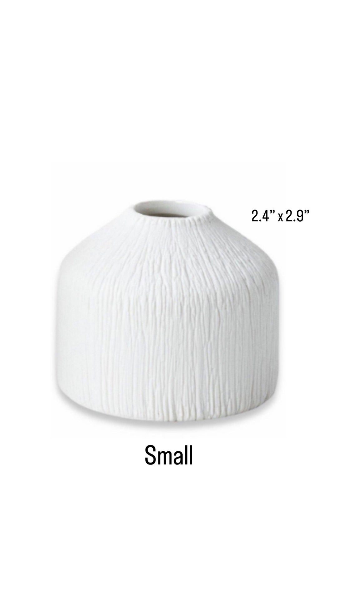 Boho White Vase