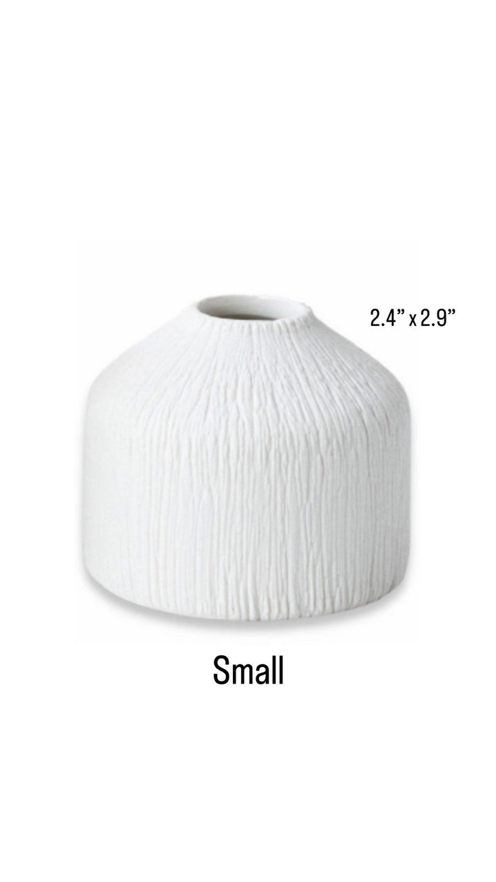 Boho White Vase