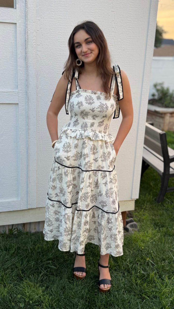 Emery Floral Midi Dress