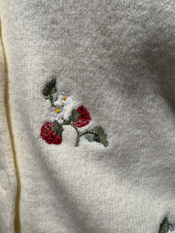 Clara’s Berry Embroidered Cardigan
