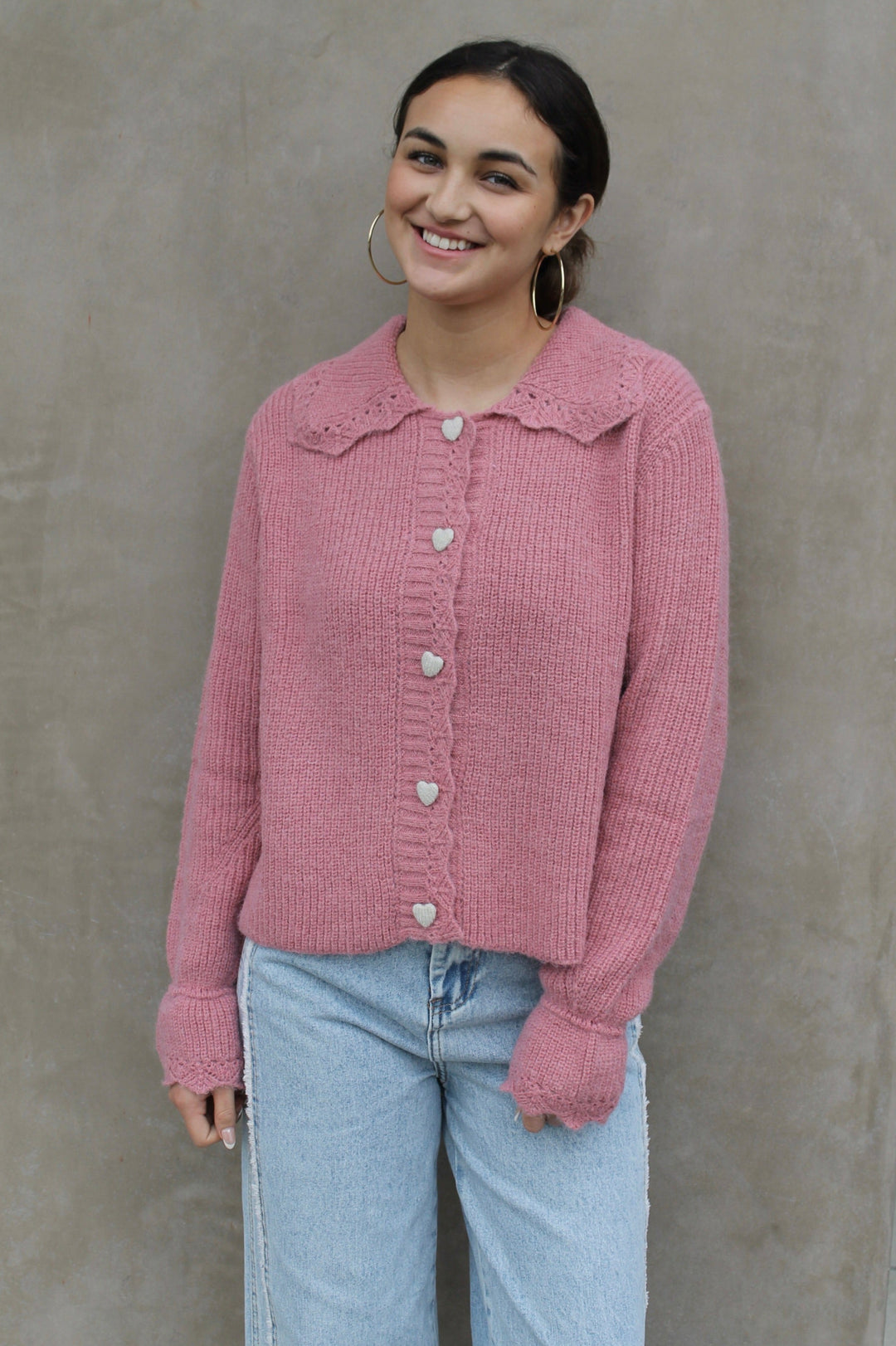 Heart Button Cardigan