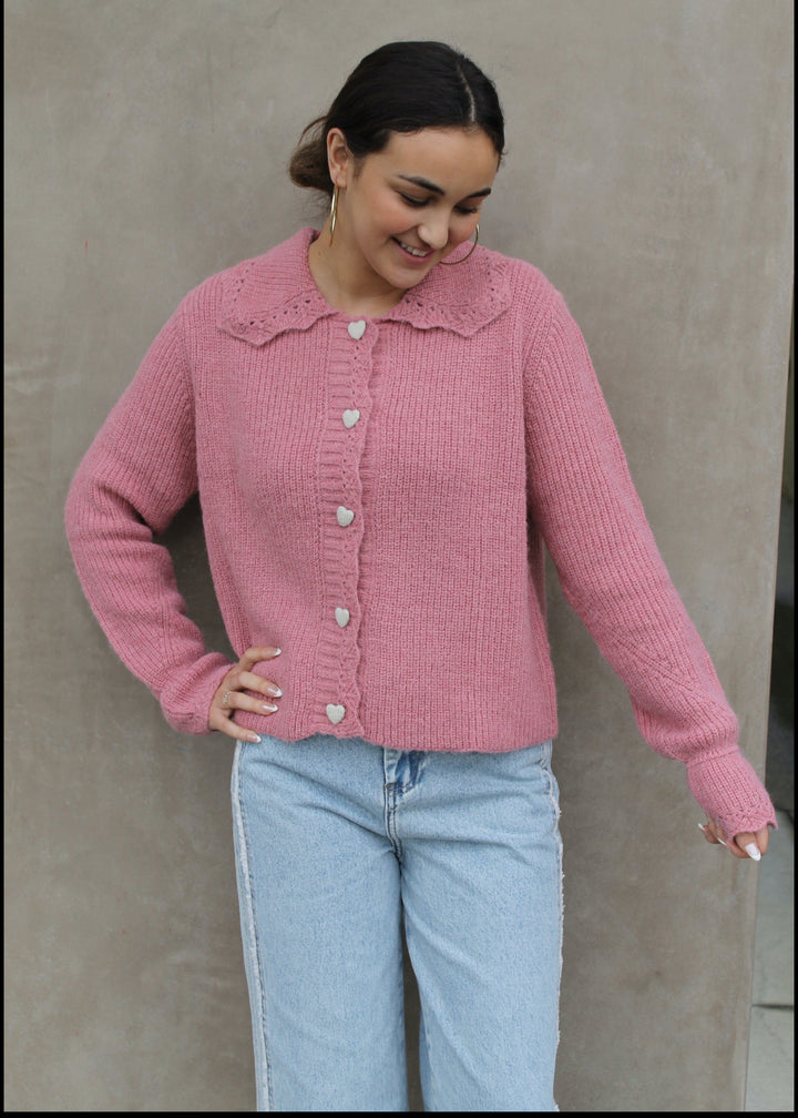 Heart Button Cardigan