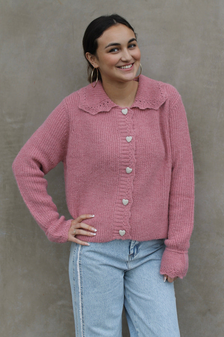 Heart Button Cardigan