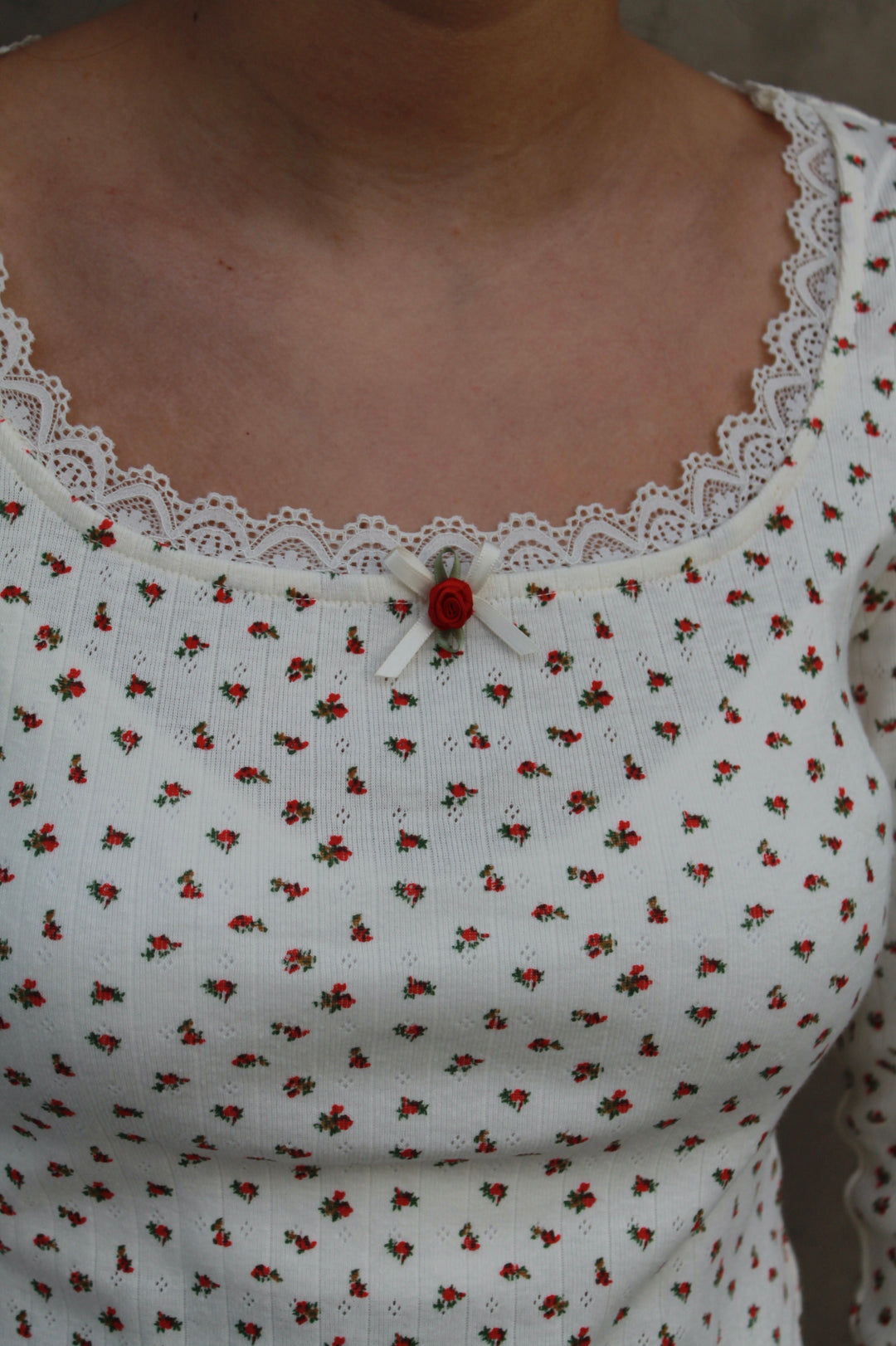 Rosebud Lace Top