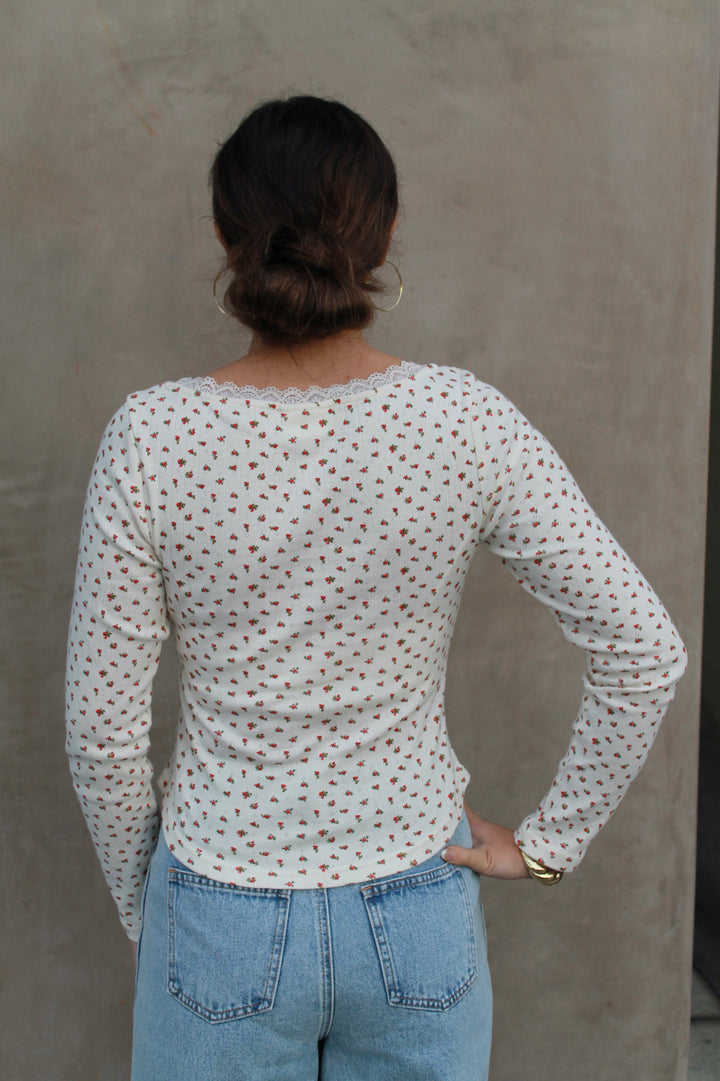 Rosebud Lace Top