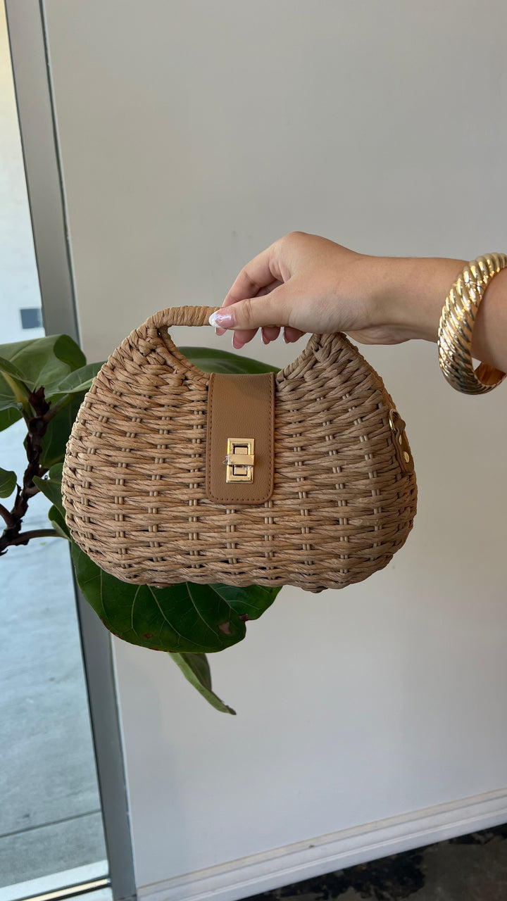 Golden Coast Woven Handbag