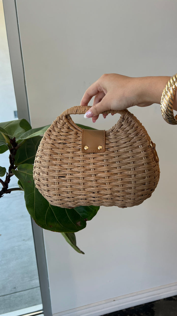 Golden Coast Woven Handbag