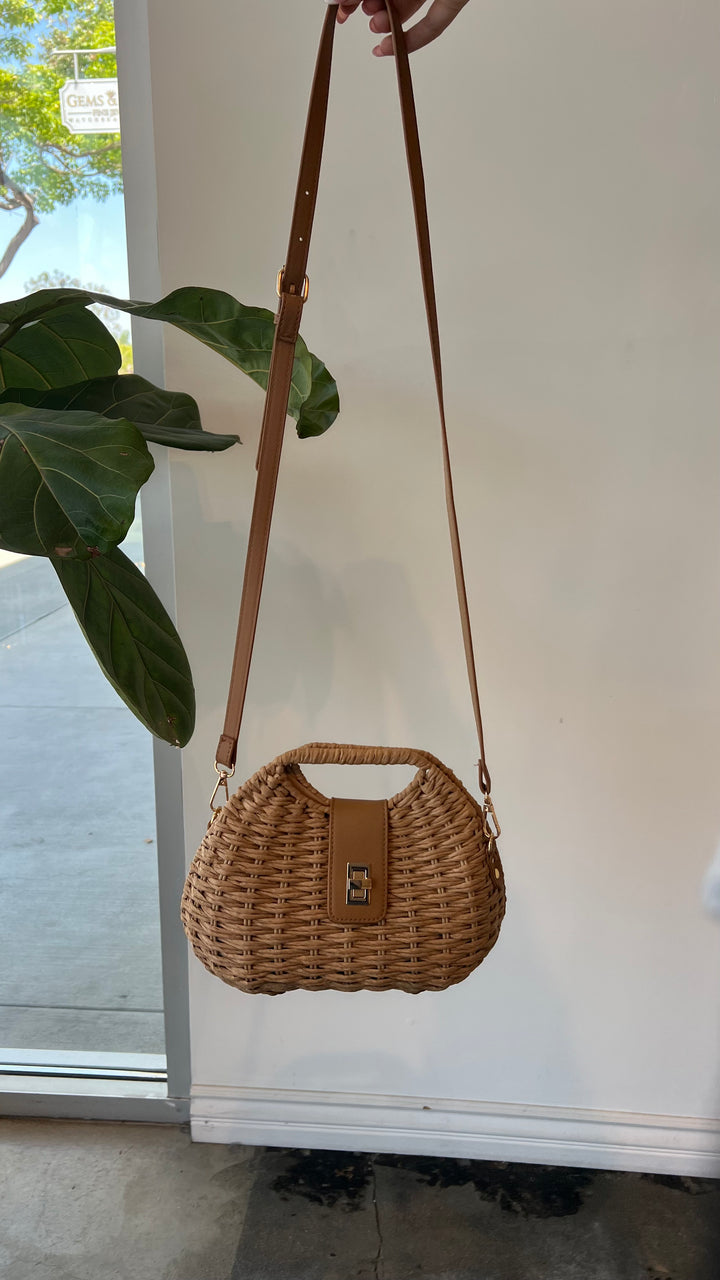 Golden Coast Woven Handbag