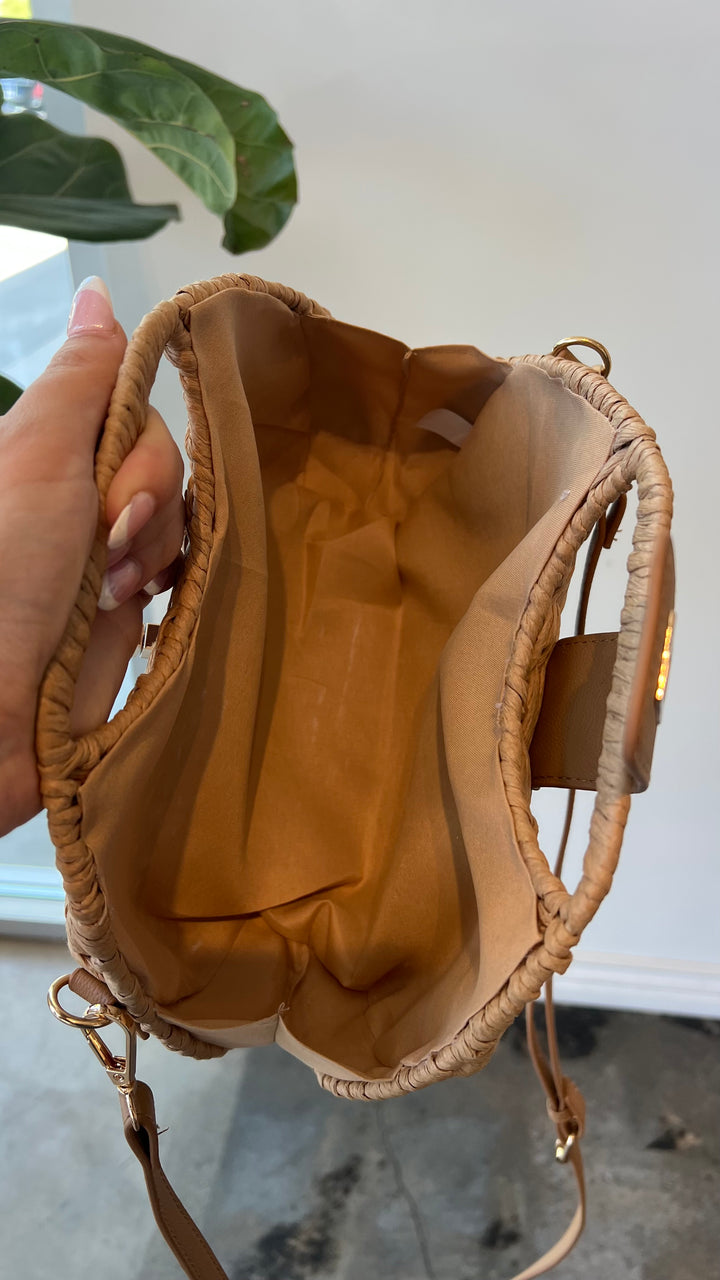 Golden Coast Woven Handbag