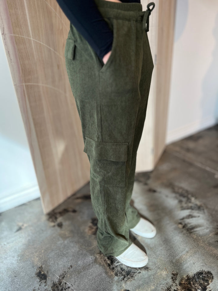 Corduroy Cargo Pants