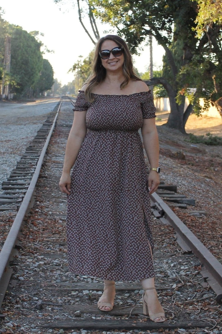 off the shoulder fall dress