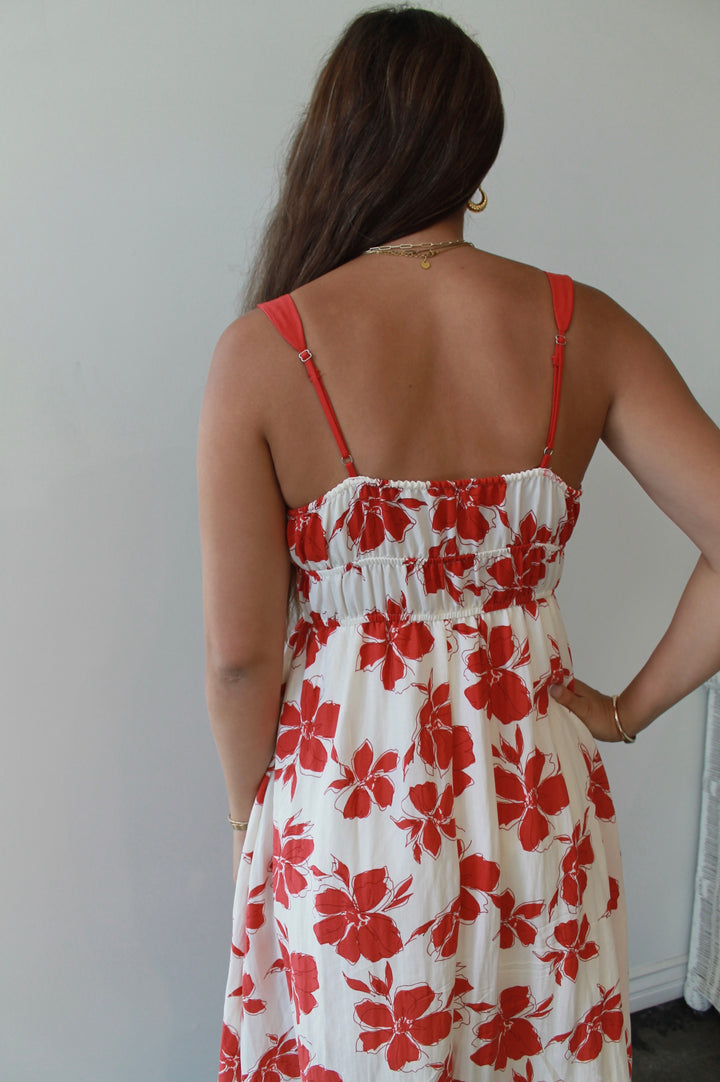 Stunning Hibiscus Midi