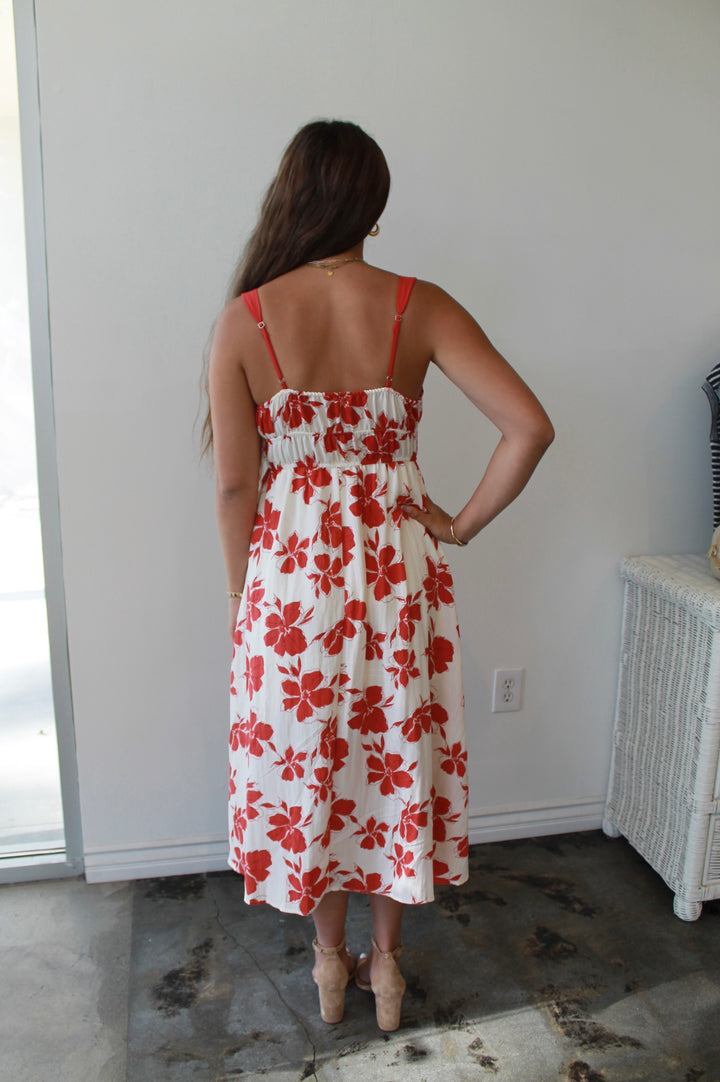 Stunning Hibiscus Midi