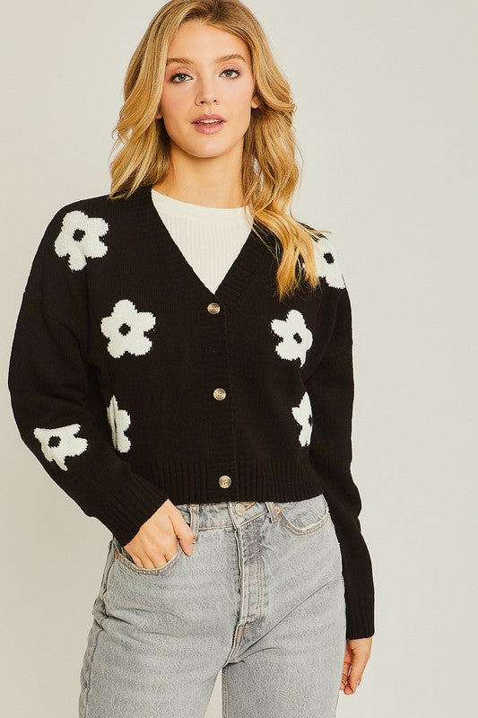 Daisy Black Sweater
