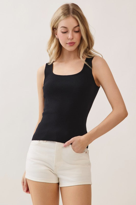 Square Neck Sleeveless Top