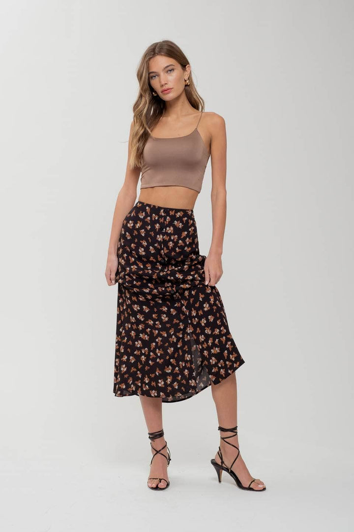 Black Leaf Skirt