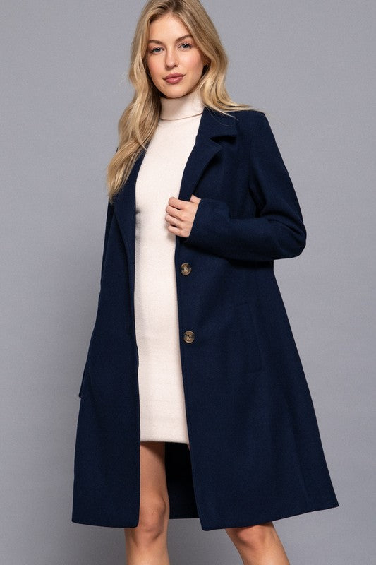 Navy Classy Coat