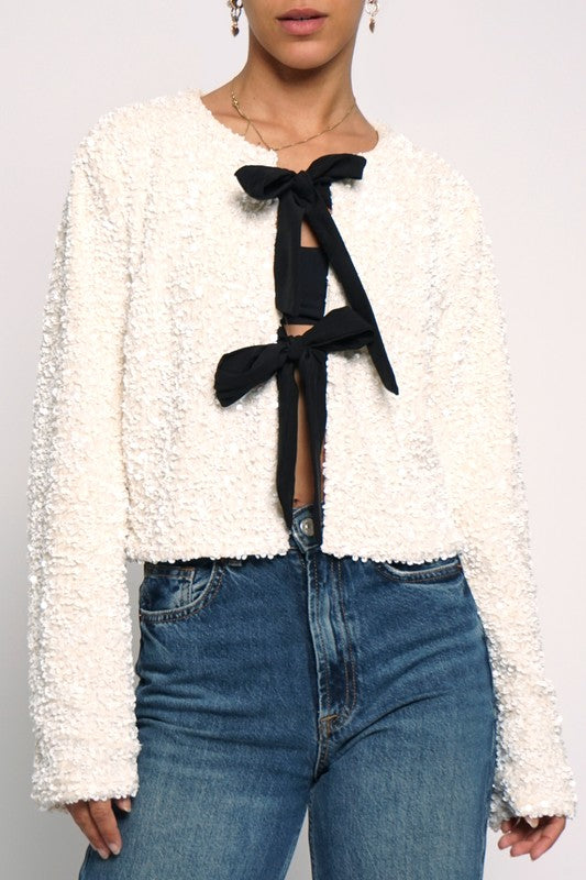 Sequins Bow Jacket