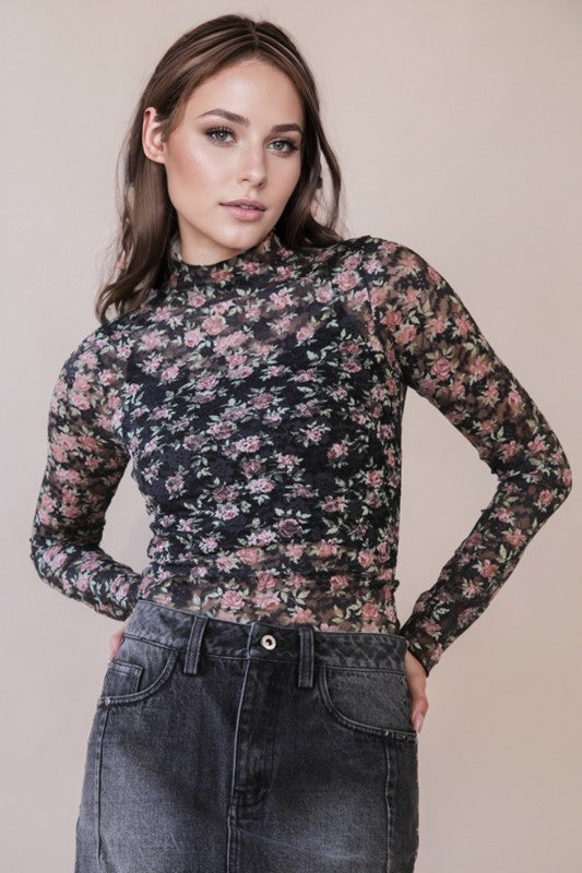 Floral Lace Top