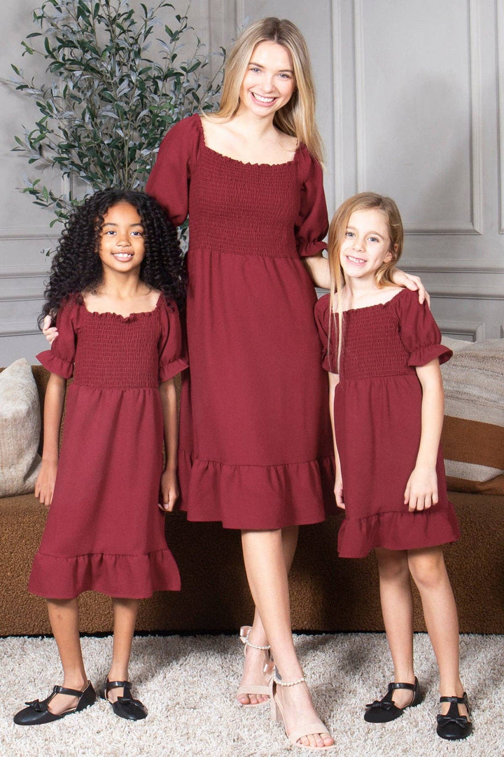 Matching Women's Wine Midi