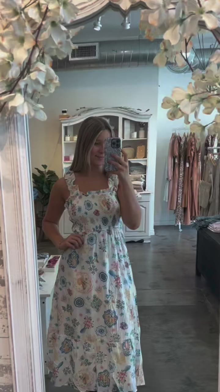 Floral Print Midi Dress