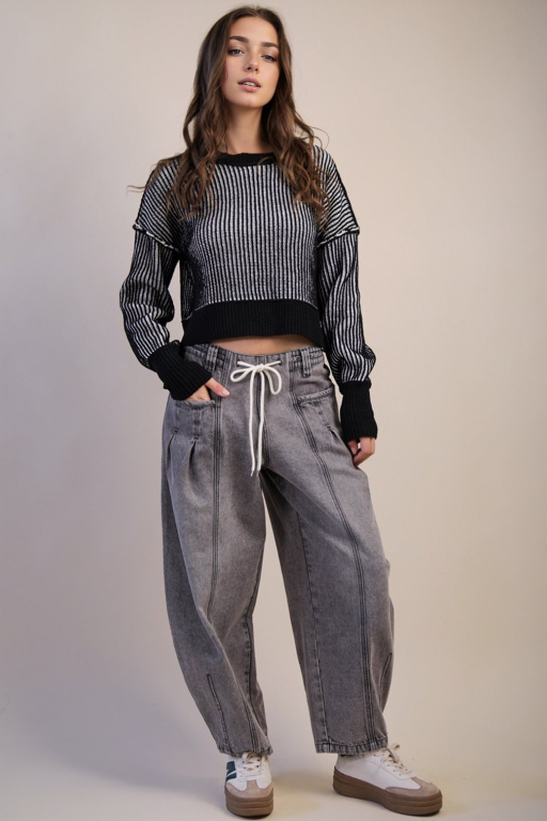 2Tone Stripe Sweater