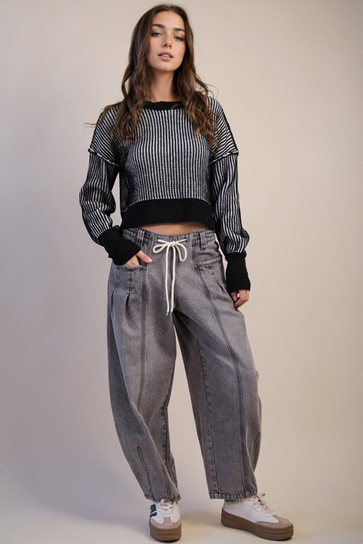 2Tone Stripe Sweater