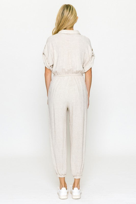 Juliette's Button Up Jumpsuit