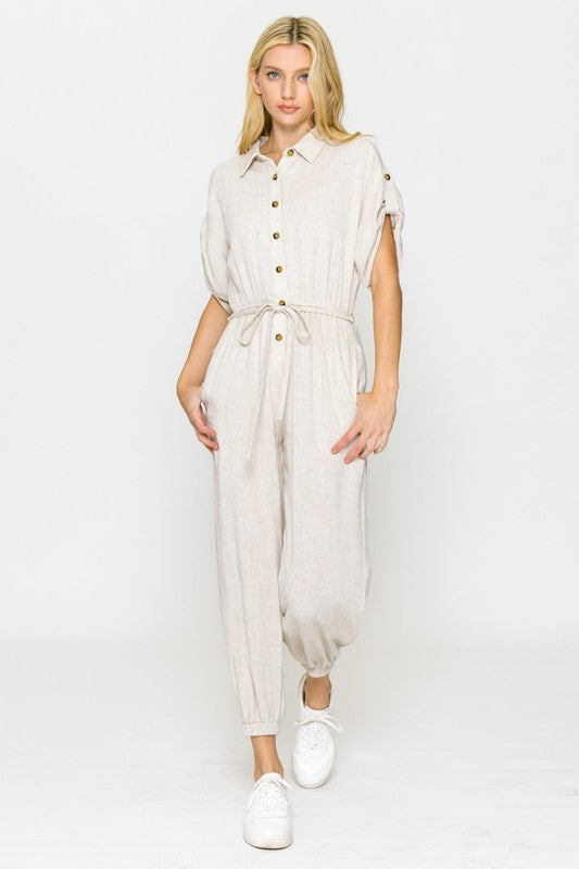 Juliette's Button Up Jumpsuit