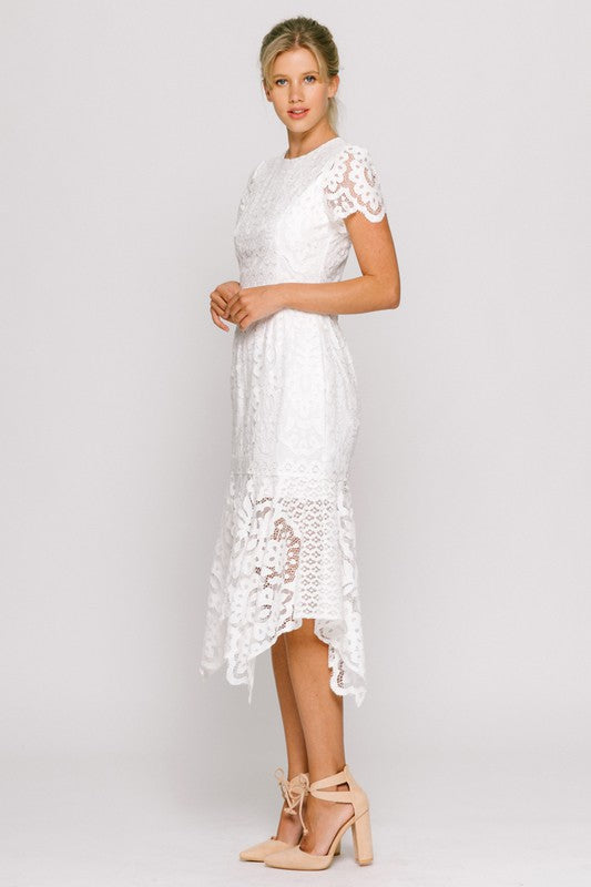 Layla's White Lace Dress