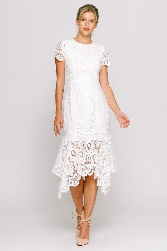 Layla's White Lace Dress