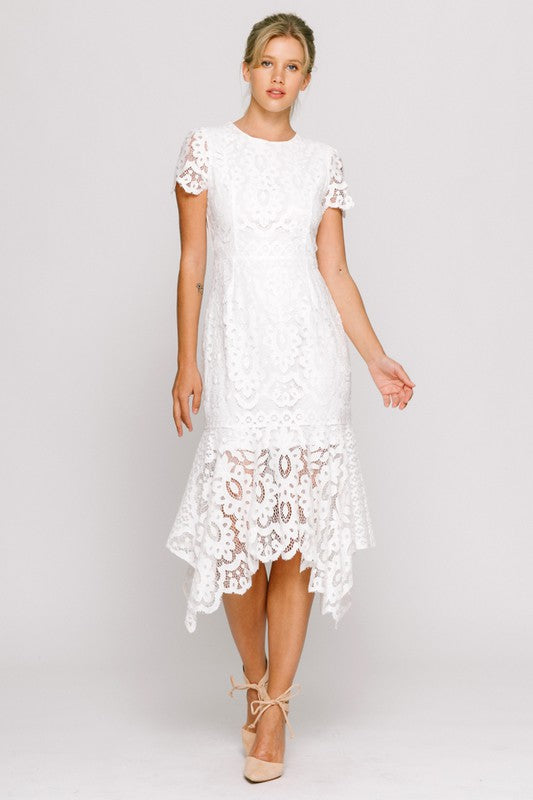 Layla's White Lace Dress