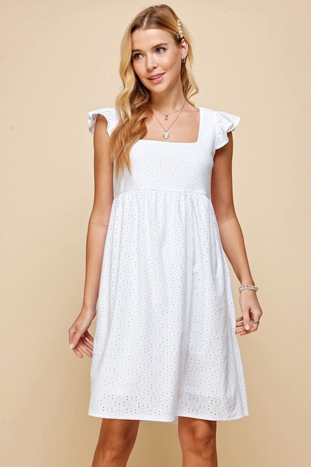 boutique fashion in Long Beach Ca with white boho dresses